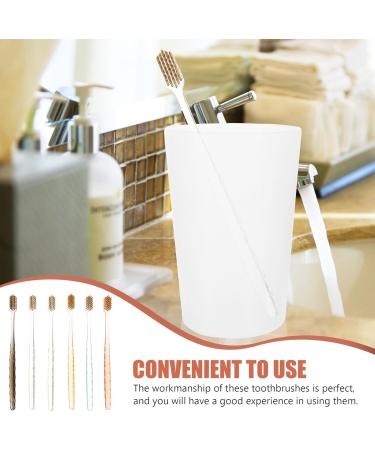 Buy Nolitoy Travel Toothbrush Set - 12 Portable Soft Toothbrushes for Kids & Adults | Wide Brush Head & Clear Handle - International Shipping Available - Buy Online on GoSupps.com