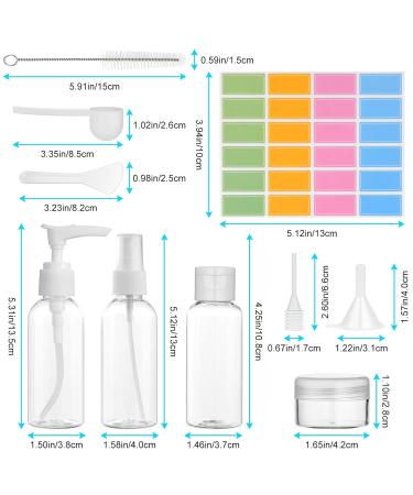 Flintronic 80ml Empty Travel Bottles Set - Ideal for Cosmetics Shampoo & Lotion - Perfect for Air Travel & Business Trips - Buy Online on GoSupps.com