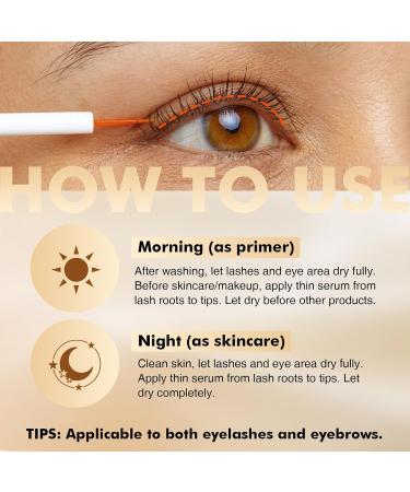 Eye Lash Serum for Fuller & Longer Looking Advanced Lash Enhancing Treatment Eyebrow Growth Support Serum with Natural Formula 6ml (type 1) - Buy Online on GoSupps.com