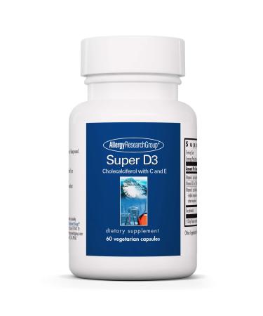 Allergy Research Group - Super D3 - Bone and Immune Support - 60 Vegetarian Capsules