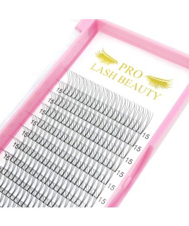 Pre Made Fan Eyelash Extensions 3D-C-0.10-12mm Short Stem Premade Fans Eyelash Extension Pre Fanned Russian Volume Lashes 0.07 0.10 Lash Extensions (3D-C-0.10-12) 12 mm 3D-C-0.10