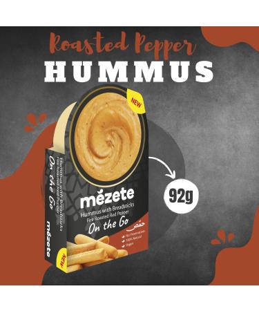 Mezette Bread Sticks Pick N Mix - Choose From 2+ Flavours | Classic Hummus Roasted Pepper Hummus Herbs Hummus | Bread Sticks Gift Set for Bread Sticks Lovers - Pack of 2 x 92g - Buy Online on GoSupps.com
