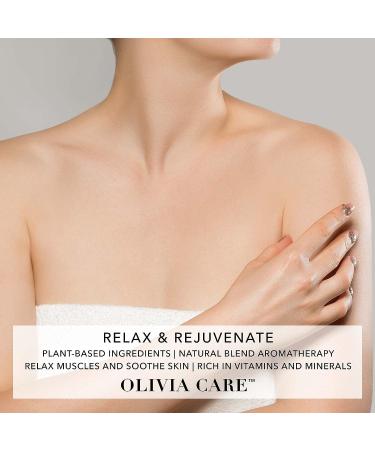 Olivia Care Pink Himalayan Bath Salts - French Rose 12 OZ | Natural Ingredients for Muscle Relief, Skin Exfoliation, and Rejuvenation - Buy Online on GoSupps.com