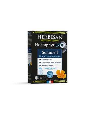 HERBESAN - NOCTAPHYT PROLONGED RELEASE - Melatonin 1.8 mg - Sleep, night awakening, jet lag - 30 tablets