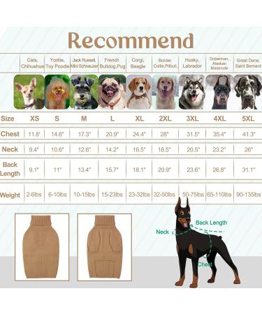 Iecoii Dog Sweater - Warm Turtleneck for Small to Large Dogs | Winter Clothing for Chihuahuas French Bulldogs & Labradors - Buy Online on GoSupps.com