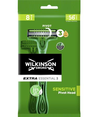 Wilkinson Extra3 Sensitive Disposable Razors x 8