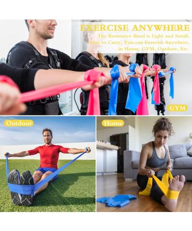 Fitness Straps Set - Uoromi Resistance Tapes for Physiotherapy Yoga & Home Training - 2.0m Yellow Gymnastics Band for Men - Buy Online on GoSupps.com