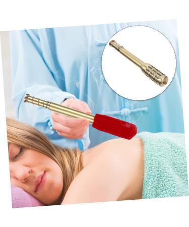 Healeeved 3st Moxa Stick Burner - Removable Moxibustion for Massage (32x4.2cm) - Heal Naturally with Golden Moxa Sticks (3pcs) - Buy Online on GoSupps.com