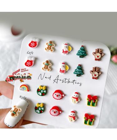 FEIlei 1Bag Resin Nail Art Christmas Decorations with Luminescent Effect Perfect for DIY Manicure - Buy Online on GoSupps.com