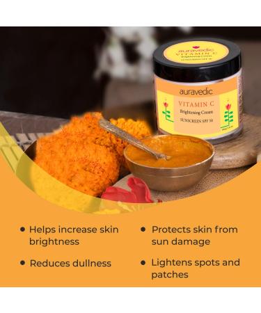 Vitamin C Face Cream with SPF 50 | Brightening & Even-Toned for All Skin Types - 100g - Buy Online on GoSupps.com