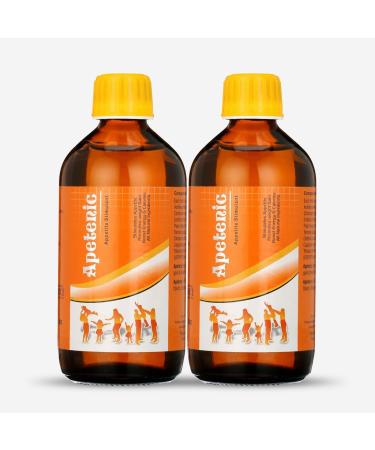 HERBOGANIC Apetenic Syrup - Appetite Booster Weight Gain Stimulant - A Natural Energy and Calorie Booster for underweight Men Women & Kids.Pack of 2 (8 oz) Each 8 Fl Oz (Pack of 2)