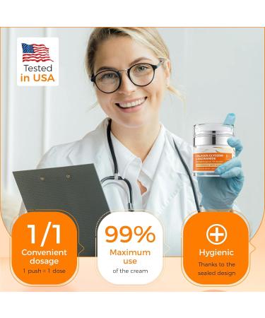 Collagen Cream Facial Moisturizer Multi-Lift Plumping Collagen Firms Retinol Hyaluronic Acid Firming Day & Night Face Cream Moisturizing Cream to Reduce Wrinkles with for Women & Men - Buy Online on GoSupps.com