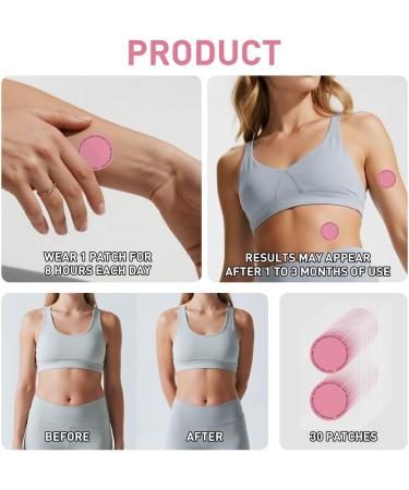 GLP1 Patches Pure Natural for Women and Men 30 Count S13 30 Count Pink - Buy Online on GoSupps.com