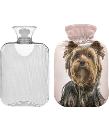 Yorkshire Terrier Hot Water Bottle with Soft Cover - 2L Heating Pad for Winter Comfort | Ideal for Bed Hand Neck & Shoulders - Buy Online on GoSupps.com