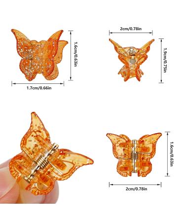 100 Pieces Mini Butterfly Hair Clips for Baby Girls - Sparkle Candy Colors | Toddler Party Gifts | 2 cm - Buy Online on GoSupps.com