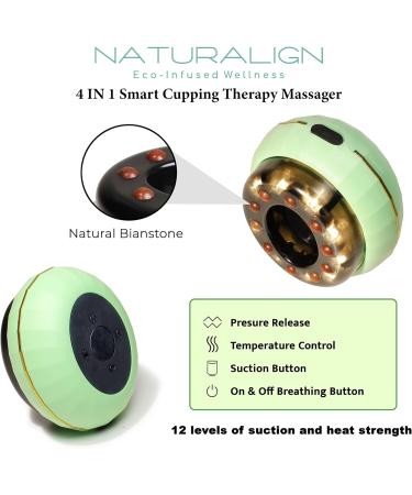 Naturalign Electrical Cupping Therapy Device | Intelligent Massager for Cellulite Reduction & Muscle Care | Red Light Heat Therapy & GUA SHA Treatment - Buy Online on GoSupps.com