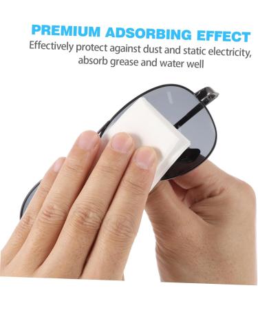 600 Pcs Disposable Eye Glasses Lens Cleaner Cloths - Lint Free Dry Dust Wipes for Eyewear Fingernails & Screens - International Shipping Available - Buy Online on GoSupps.com
