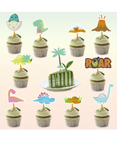 13 Pcs Dinosaurs Cupcake Toppers for Kids Dinosaur Party and Birthday Party Decorations - Buy Online on GoSupps.com