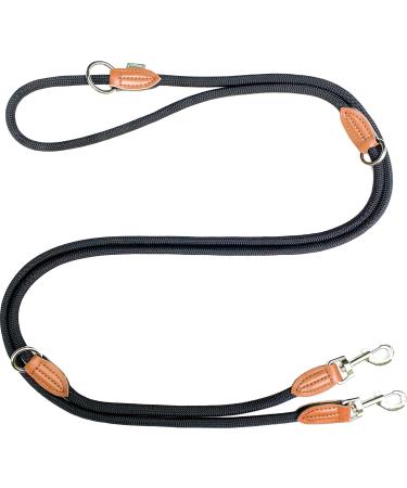 Leitengr n dog leash big dogs |Guide 3M adjustable with 2 carabiners |3 meters long x 1.1 cm |Only 300 g |Devon model |Black black 3 m x 1.1 cm - Buy Online on GoSupps.com