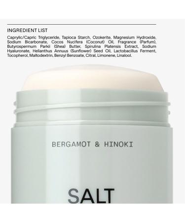 SALT & STONE Deodorant | Extra Strength Natural Deodorant for Women & Men | Aluminum Free with Seaweed Extracts Shea Butter & Probiotics | Free From Parabens Sulfates & Phthalates (2.6 oz) Bergamot & Hinoki 2.6 Ounce (Pack of 1) - Buy Online on GoSupps.com
