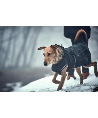 HUNTER Uppsala Softshell Dog Coat - Functional & Stylish Black Jacket for Dogs Size 55 - International Shipping Available - Buy Online on GoSupps.com