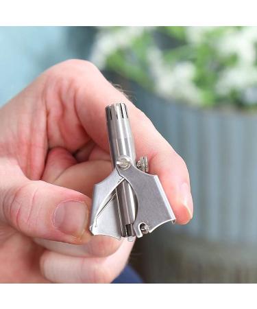 Buy Stainless Steel Nose & Ear Hair Trimmer Painless Washable Dual-Edged Blades for Men & Women | Travel-Friendly - Buy Online on GoSupps.com