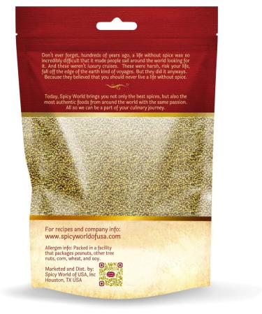 Spicy World Whole Coriander Seeds 400g / 14oz Indian Spice - All Natural Green - Buy Online on GoSupps.com