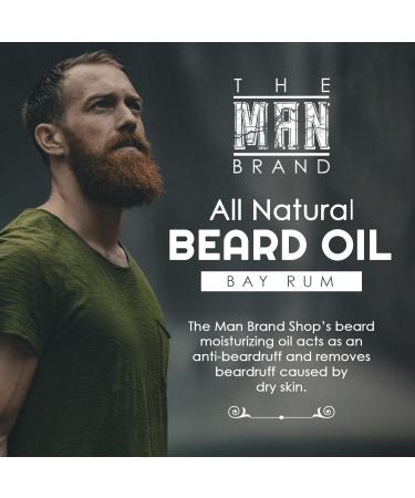 Natural Beard Oil - Moisturizing & Grooming | Eliminate Beardruff & Dry Skin | Bay Rum - 1 Oz - Buy Online on GoSupps.com