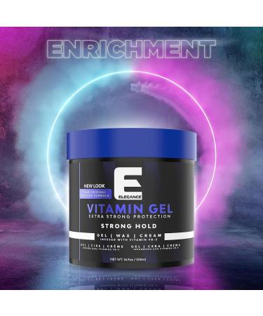 Elegance Vitamin Pro-VB5 Hair Styling Gel Strong Hold 250 Ml - Buy Online on GoSupps.com