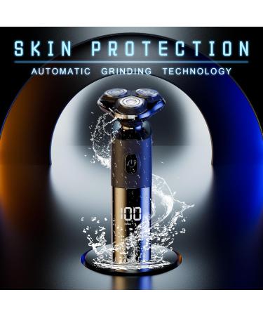 Rechargeable Cordless Electric Razor & 6-Piece Men's Grooming Kit - Beard Trimmer Hair Clipper & Facial Cleansing - Perfect Gifts for Men Husbands & Fathers - Buy Online on GoSupps.com