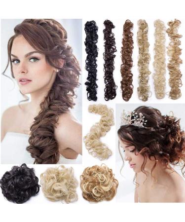 Hair extension hair part hair tendrils updos voluminous curls untidy bun ponytail hair extension ombre diy long ponytail for hair knot brown