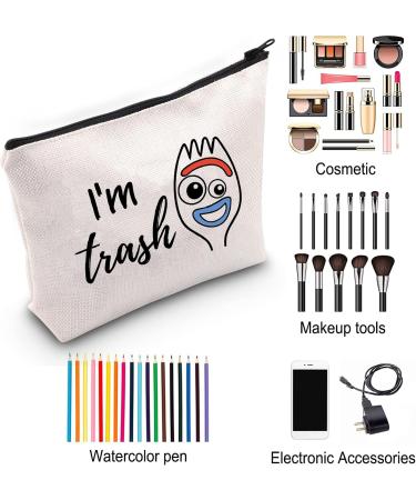ZJXHPO Forky Toy Story Inspire Gift Forky I'm Trash Makeup Bag Funny Zipper Pouch (CA-I'm Trash) - Buy Online on GoSupps.com