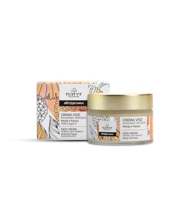 natyr Face cream with mango and papaya and aloe vera 50 ml antiaging moisturizer for smooth and radiant skin against wrinkles and dry skin