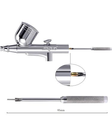 SAGUD 19-Piece Airbrush Cleaning Kit with Glass Cleaning Pot and Accessories - Buy Online on GoSupps.com