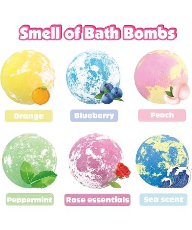 Organic Bubble Kids Bath Bombs with Surprises - Set of 6 | Safe & Natural Gifts for Girls 4-9 Years Old | Includes Bracelets and Rings Toys | Easter Basket Stuffers - Buy Online on GoSupps.com