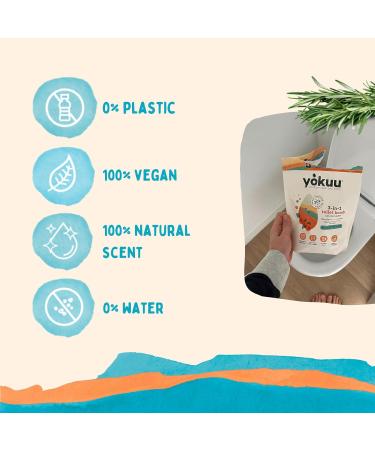 YOKUU Eco Friendly Toilet Cleaner | 30 Tablets Limescale Remover | Thyme & Sea Salt Scent | Plant-Based | Non Toxic & No Harsh Chemicals - Buy Online on GoSupps.com