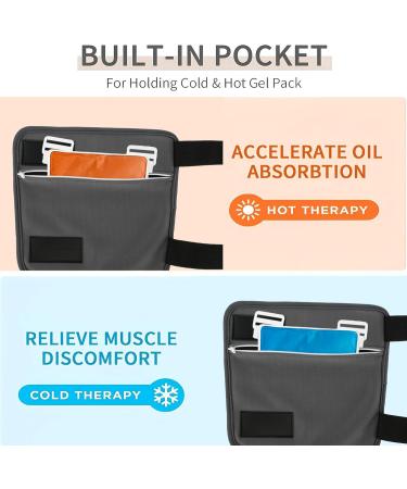 5 Pack Oil Wrap Pack for Knee Oil Liver Wrap Pack Kit Oil Wrap Organic Cotton Flannel Reusable Oil Compress Wrap Pad for Liver Detox Inflammation - Buy Online on GoSupps.com