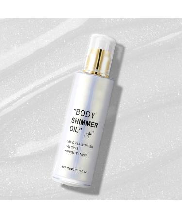 Body Highlight Liquid Long-lasting Body Glitter Oi for the Beach Day (Silver) - Buy Online on GoSupps.com