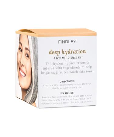 Findley Deep Hydration Face Moisturizer | Collagen & Hyaluronic Acid | All Skin Types | Firming & Smoothing | Revitalize Your Complexion (1.7 Fl Oz - Buy Online on GoSupps.com