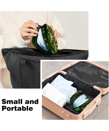 Menstruation Pad Bag with Zipper | Women's Tampon & Napkin Bag | Dino Print Collecting Bags for Girls - Buy Online on GoSupps.com