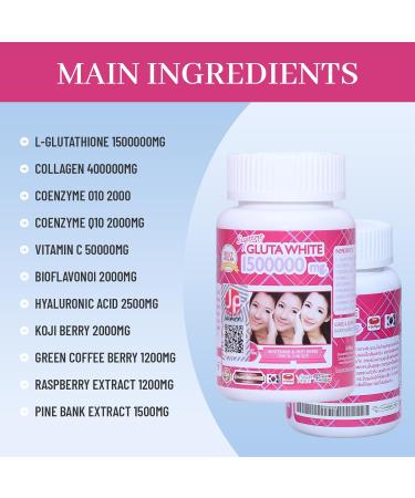 SGL 1500000 mg for skin lightening moisturizing skin collagen stimulator healthy blood circulation Lglutathione 30 softgels pack of 3 - Buy Online on GoSupps.com