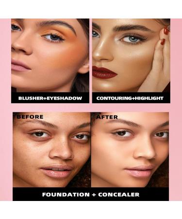 Eyeshadow Palette 16Colors Eyeshadow Palette Makeup Blush Long Lasting Cosmetics for Birthday Holiday Work Wedding Party Home Use - Buy Online on GoSupps.com