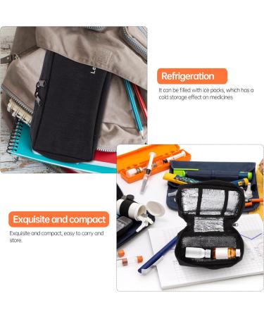 DOITOOL Insulin Cooler Travel Case - Portable Diabetic Medicine Storage Bag for Home & Outdoor Use - Black - Buy Online on GoSupps.com