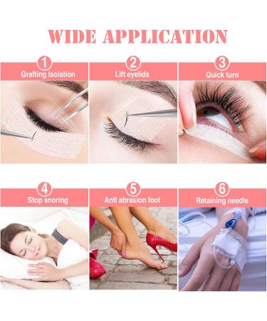 LUCKNIGHT 8 Rolls Eyelash Tape Adhesive Lash Extension Tape Breathable Micropore Fabric Tape For Lash Extensions Supplies Individual Eye Lashes Tools - Buy Online on GoSupps.com