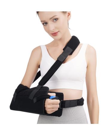 TANDCF bestlife Shoulder Abduction Sling with Removable Pillow & Exercise Ball, Shoulder & Arm Sling Immobilizer for Injury Support, Rotator Cuff, Surgery, Dislocated, Sublexion, Broken Arm