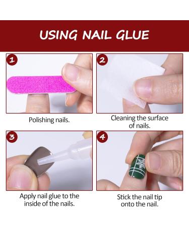 Prreal Christmas Press On Nails Frosting Long False Nails Snow Deer Christmas Tree Fake Nails Full Cover Nail Art Stick-On Nails with Nail Glue Festival Nail Gift for Women Girl C01 - Buy Online on GoSupps.com