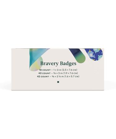 Welly Bravery Badge Box Adhesive Fabric Bandages - 100 Count, Assorted Shapes and Patterns for Minor Cuts and Scrapes - Buy Online on GoSupps.com