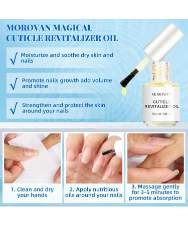 Morovan Poly Gel Slip Solution - 4OZ | Dual-Ended Nail Brush & Tools | Cuticle Revitalizer Oil | Anti-Stick Poly Extension Gel Slip Solution for DIY Nail Extensions at Home - 1 Fl Oz - Buy Online on GoSupps.com