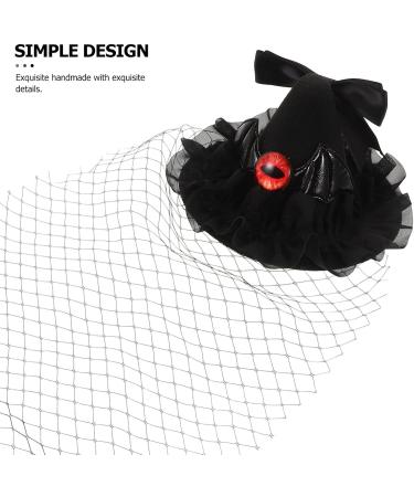 Beaupretty Halloween Witch Hat Hair Clips Witch Hat Hair Accessories Small Witch Hat Fascinator Veil Top Hat for Halloween - Buy Online on GoSupps.com