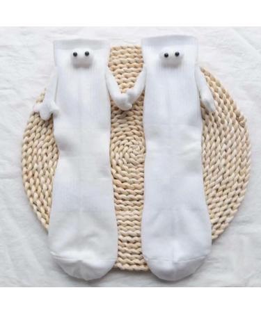 Kunmmul Magnetic 3D Couple Socks Set - Funny Suction Couple Holding Hands Design, Unisex - 2 Pairs Black - Buy Online on GoSupps.com